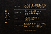 Craved Story - Engraved & Solid Seri, a Serif Font by Java pep (Thumbnail 11 of 11)