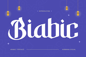 Biabic Arabic - Branding Logo Font, a Script Font by Nirmana Visual