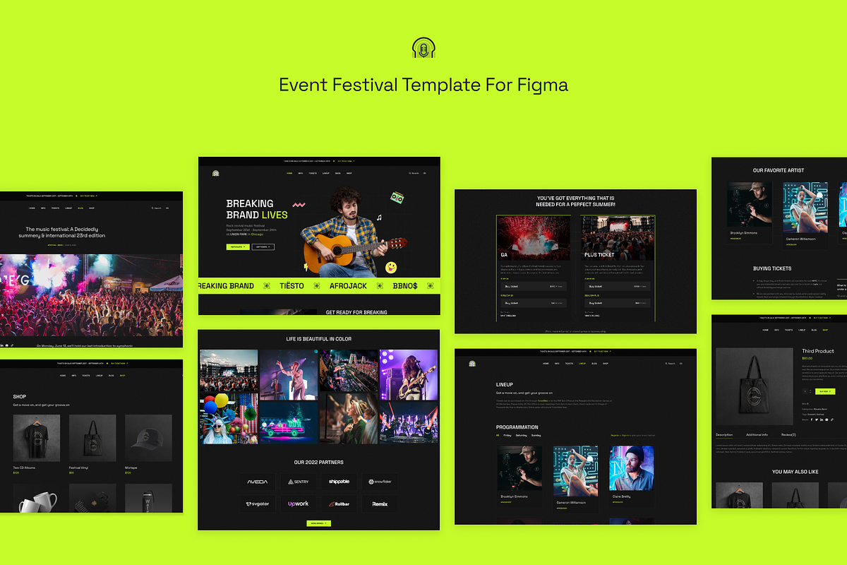 Festival - Event Figma Template, an UI Kit Template by YoArts (Photo 2 of 4)