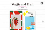 Veggie and fruit social media, a Social Media Template by Chanut is industries (Thumbnail 5 of 11)