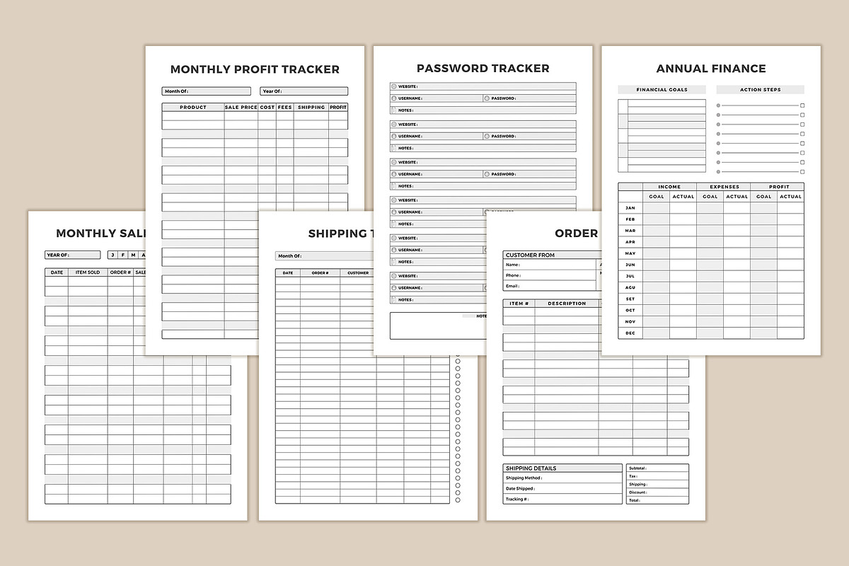 Finance planner Bundle, a Stationery Template by DesignByStore (Photo 4 of 7)