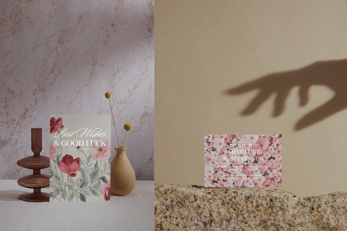 Pastel Floral Backgrounds, a Background Graphic by digital.incubator.yum (Photo 2 of 8)