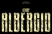 Albercio Stamp, a Sans Serif Font by Craft Supply Co. (Thumbnail 1 of 8)