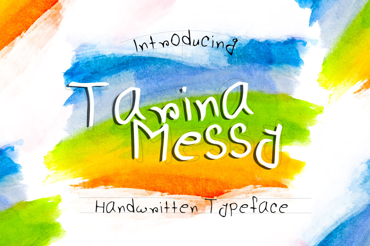 TarinaMessy Handwritten Font Set