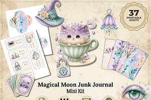 Magical Moon Junk Journal Mini Kit