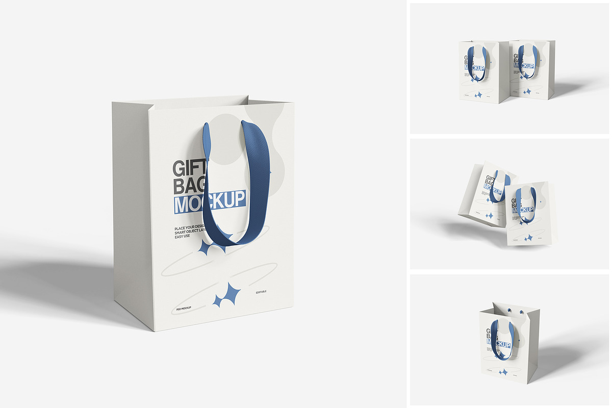 Gift Bag Mockup, a Product Mockup by MrLetters (Photo 1 of 5)