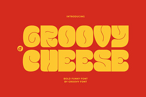 GF Cheese - Bold Funky Font, a Sans Serif Font by GroovyFontCo