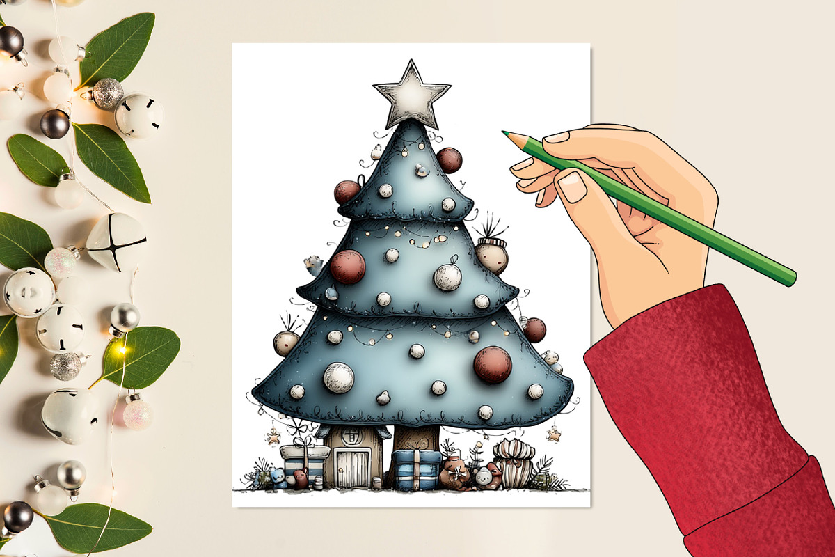 Christmas Tree Clipart, an Illustration by designcity5 (Photo 5 of 5)