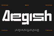Aegish, a Sans Serif Font by Naksatra (Thumbnail 1 of 12)