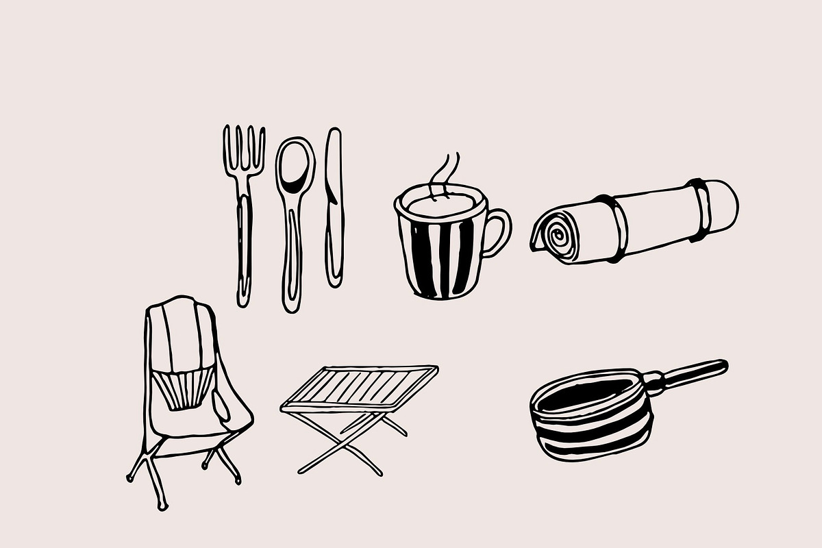 Camping illustrations set, a Sport Illustration by Anada Arty (Photo 5 of 9)
