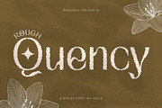 Quency Rough, a Sans Serif Font by Craft Supply Co. (Thumbnail 1 of 8)