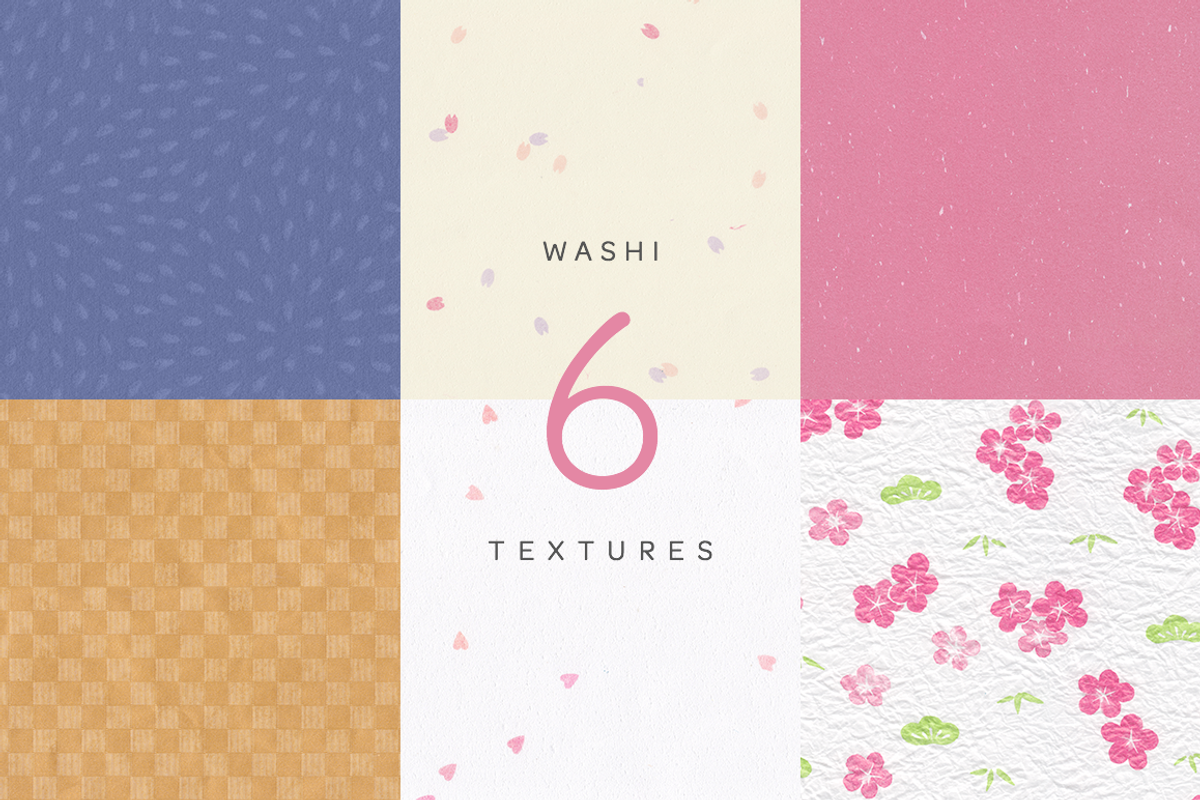 WASHI Japanese Papers 2, a Texture Graphic by Hanko Goods (Photo 2 of 10)