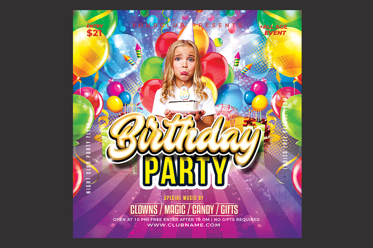 Kids Birthday Flyer