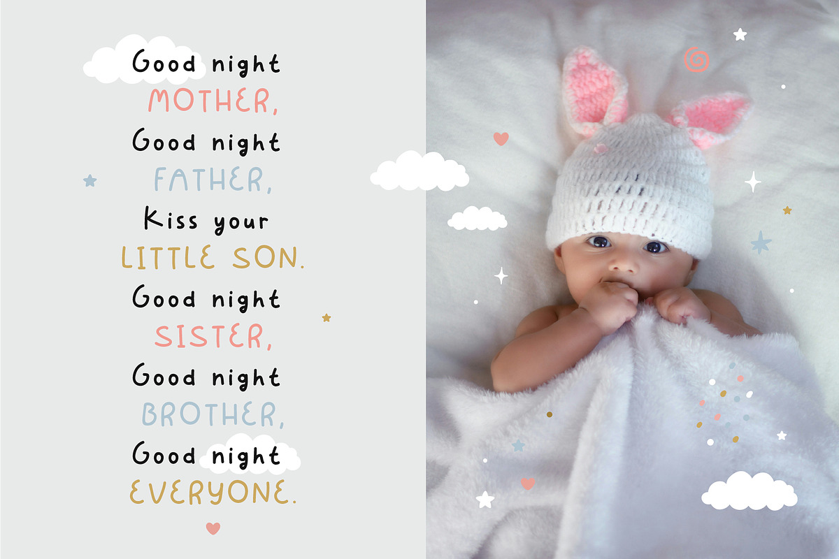 Baby Dreams - Kids font, a Handwritten Font by JuliyArt (Photo 8 of 12)