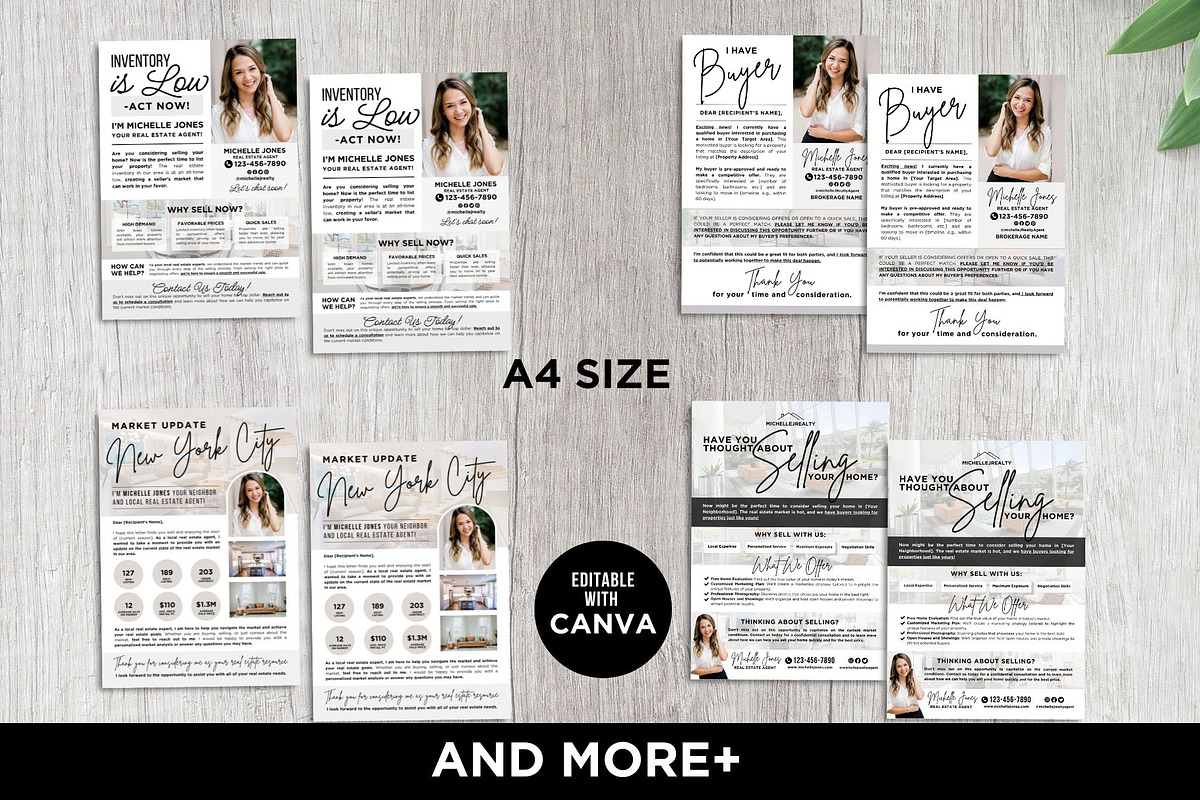Real Estate Prospecting Letters, a Flyer Template by CreativeVinesStore (Photo 6 of 8)