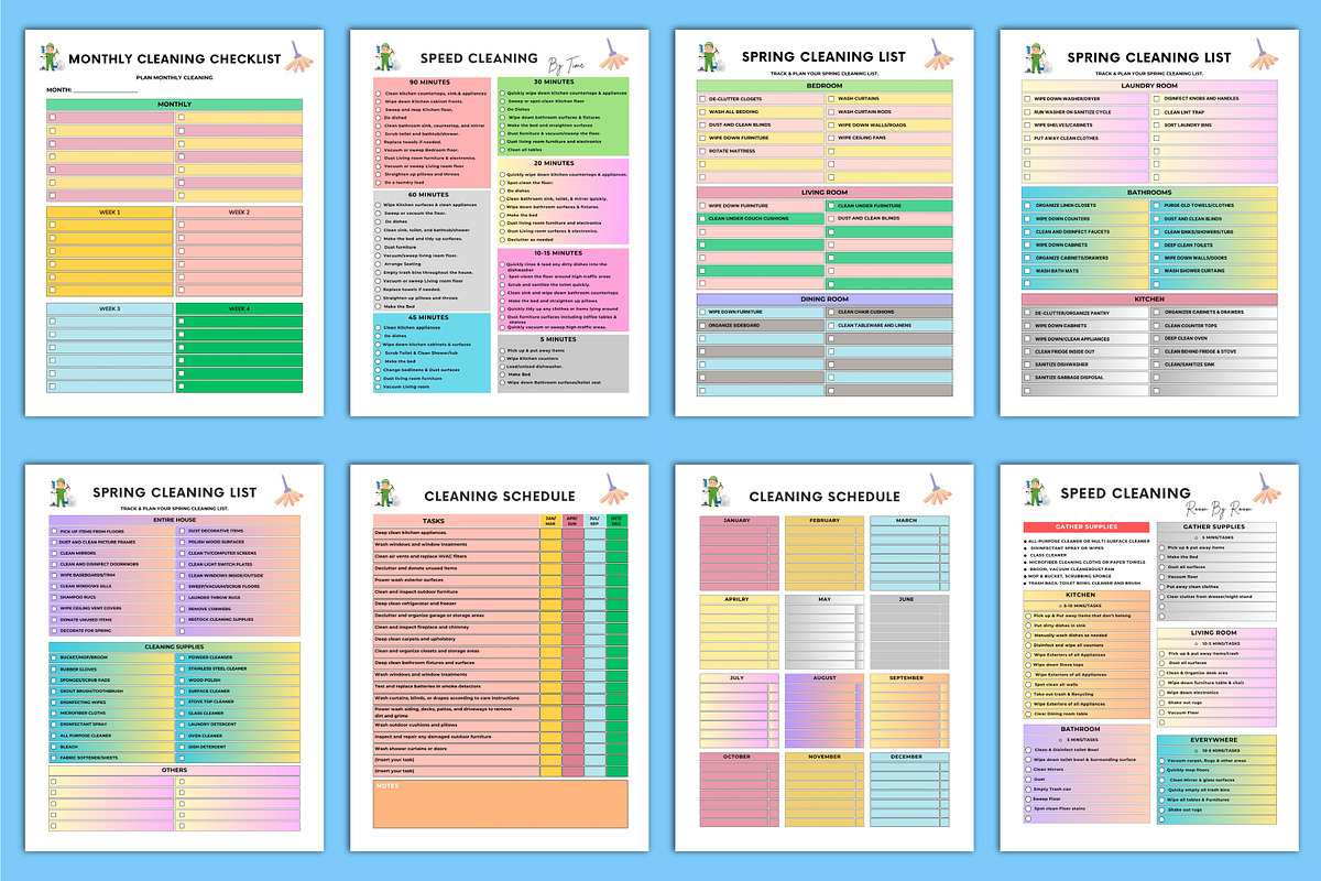 ADHD Cleaning Planner, a Stationery Template by Designmela01 (Photo 2 of 8)