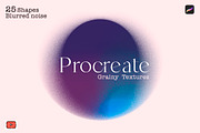 25 Grainy Stamps for Procreate, a Brush Add-On by Aleksandra Slowik (Thumbnail 1 of 8)