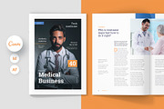 Medical Business Magazine Canva, a Magazine Template by artbart (Thumbnail 1 of 7)