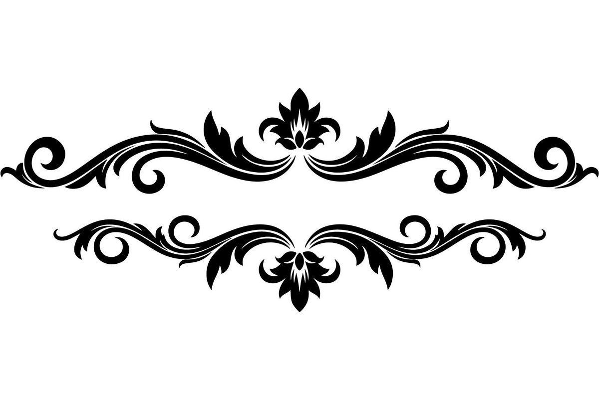 Vintage Floral Divider Bundle, a Decorative Illustration by Designer_Momina (Photo 4 of 21)