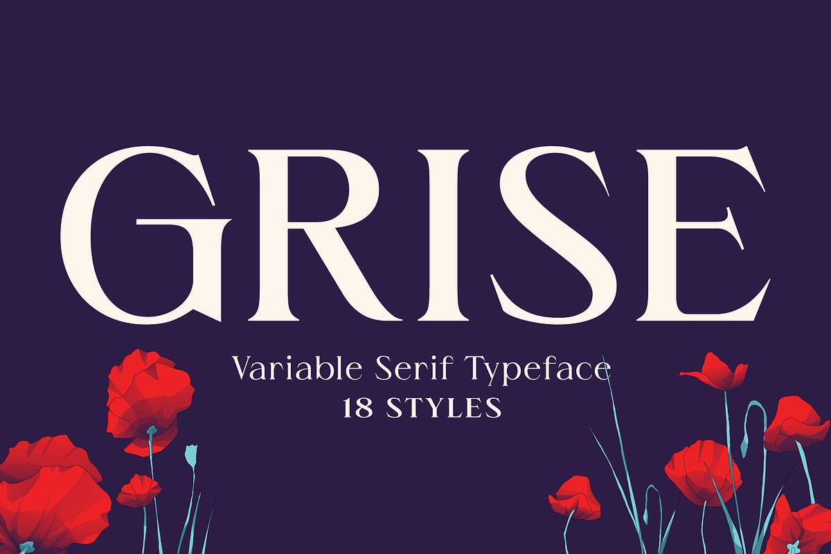 Grise - Variable Serif (18 Fonts), a Serif Font by VectorKiss GraphicsSupply (Photo 1 of 18)