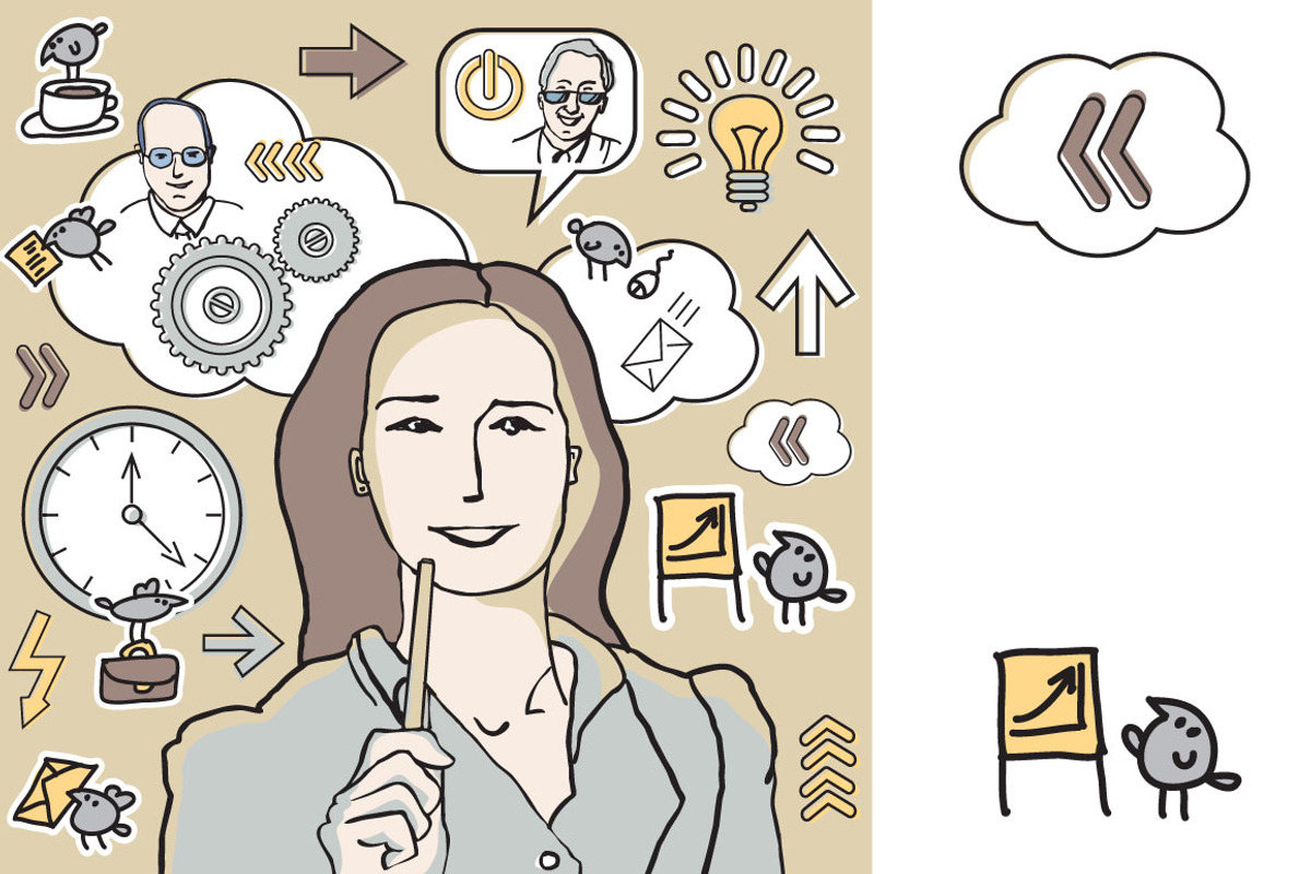 6 vectors with business people, a Person Illustration by Crowhouse (Photo 3 of 4)