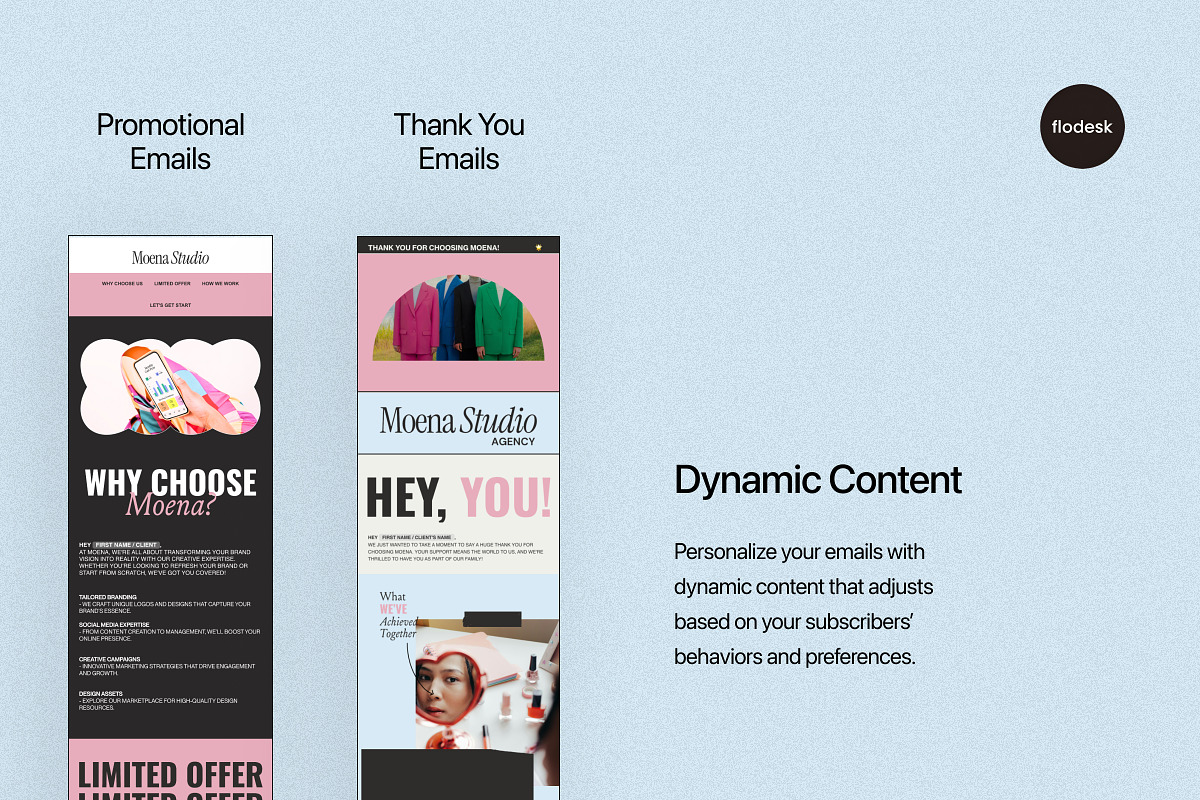 Moena - Flodesk Email Templates, an Email Template by Creavora (Photo 4 of 13)