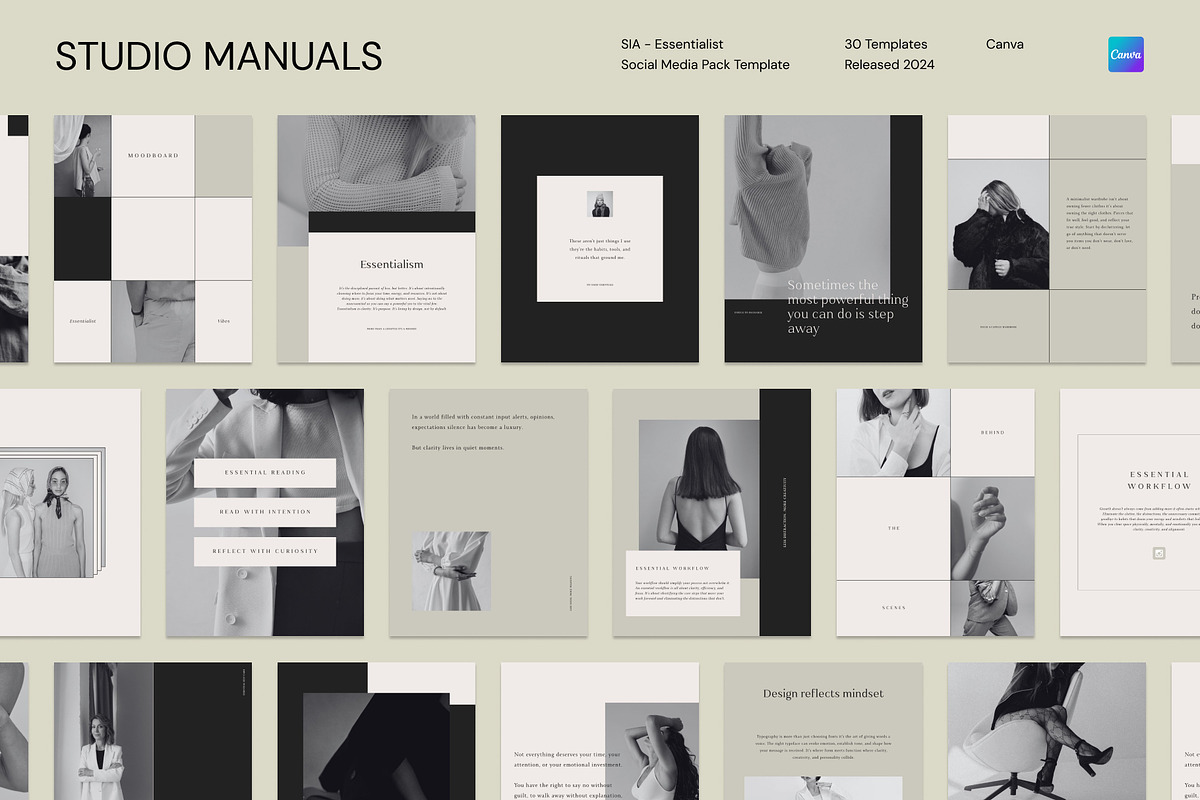 SIA – Essentialist Social Media Pack, a Social Media Template by Studio Manuals (Photo 4 of 8)
