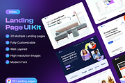 Landing Page UI Kit, an UI Kit Template by UiDex (Thumbnail 1 of 4)