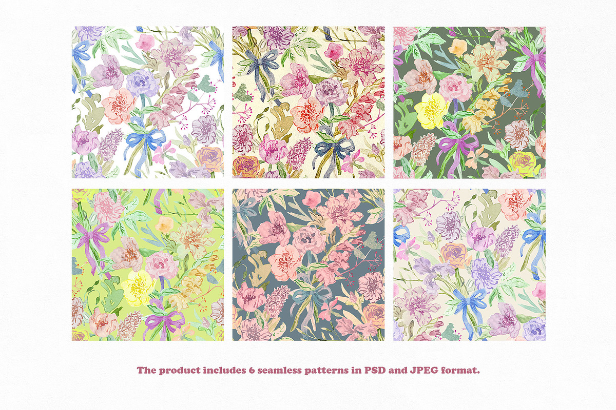 Mauve bouquet, a Pattern Graphic by emeraldthue (Photo 6 of 6)