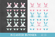 Easter Bunny Split Monogram, an Illustration by Peachycottoncandy (Thumbnail 2 of 2)