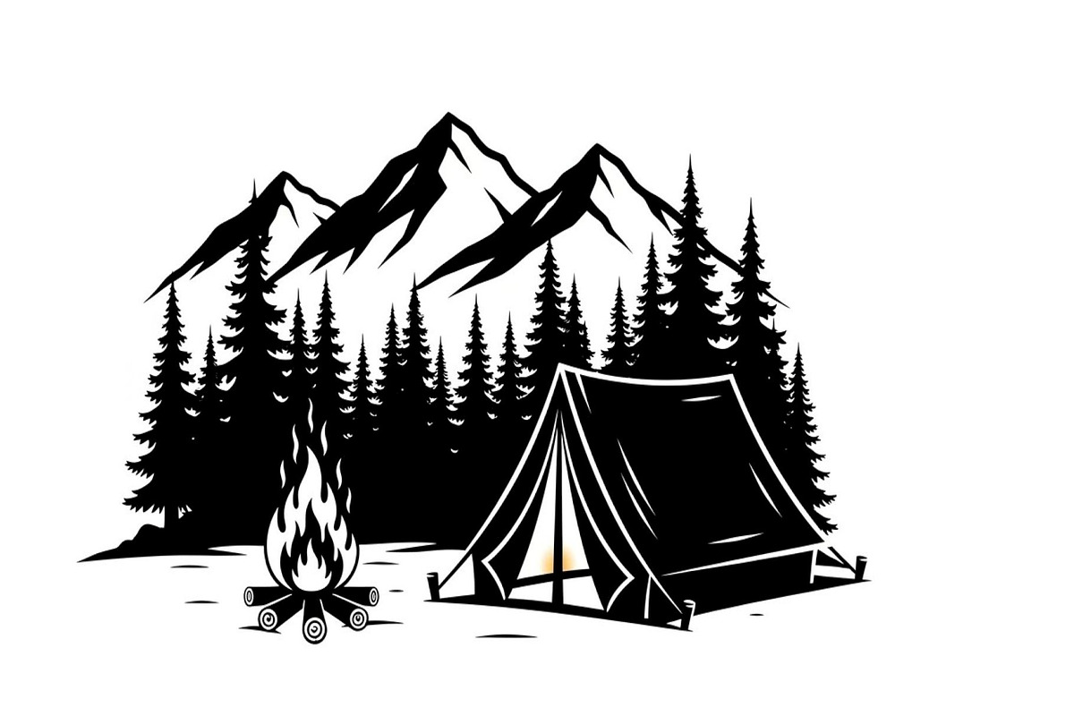50 Camping Mountain Vector Bundle, an Illustration by jahid234 (Photo 50 of 51)