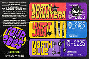 LOGUETOWN SANS DISPLAY, a Sans Serif Font by Tegh co. (Thumbnail 15 of 20)