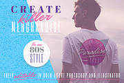 1980s Retro Logo Design Kit, a Texture Illustration by Wingsart Studio (Thumbnail 4 of 7)