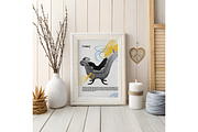 Rustic Boho Frame Mockup with Decor, a Product Mockup by MockupWizard (Thumbnail 4 of 5)