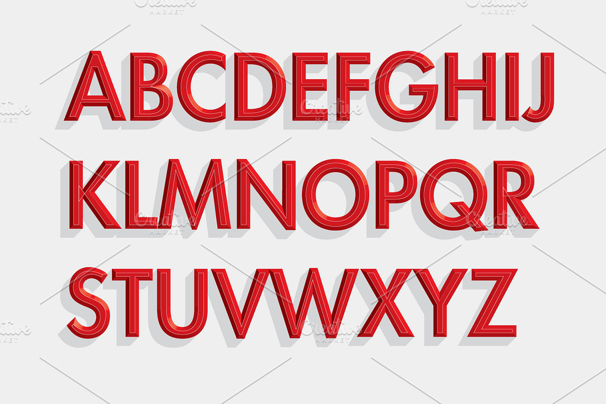 3d font/typeface