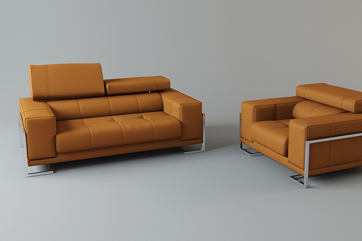 sofa and armchair set, a Furniture 3D Model by 3Dpapa