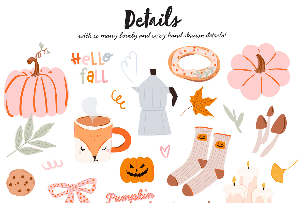 Cozy Autumn Doodles & Fall Quotes, an Object Graphic by Ruslana Lubenets (Photo 8 of 17)