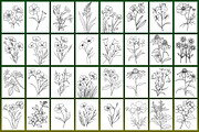 Wild Flowers Coloring Page, a Graphic by Forhadx5 (Thumbnail 6 of 15)