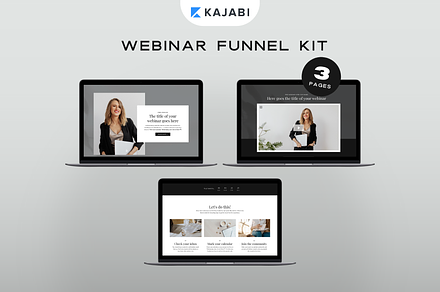 Kajabi Template Webinar Bundle, a Landing Page Template by Pixel & Flow