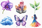 Watercolor Pastel Whispers Clipart, an Illustration by Craft Nest (Thumbnail 5 of 6)