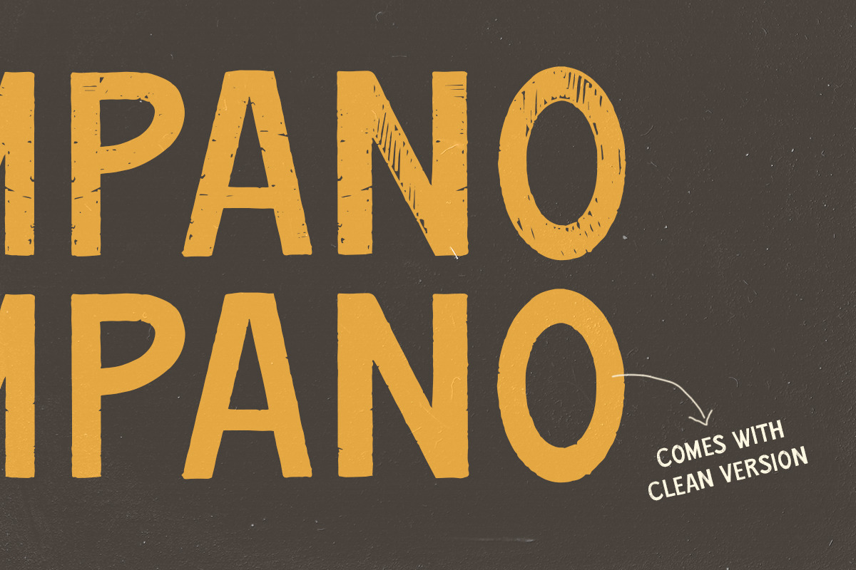 Pompano - Organic Sans (Free Logos!), a Sans Serif Font by Letterhend Studio (Photo 4 of 9)
