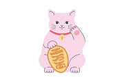 Hand Drawn Maneki Neko Lucky Cats, an Animal Illustration by PsychocheArt (Thumbnail 4 of 4)