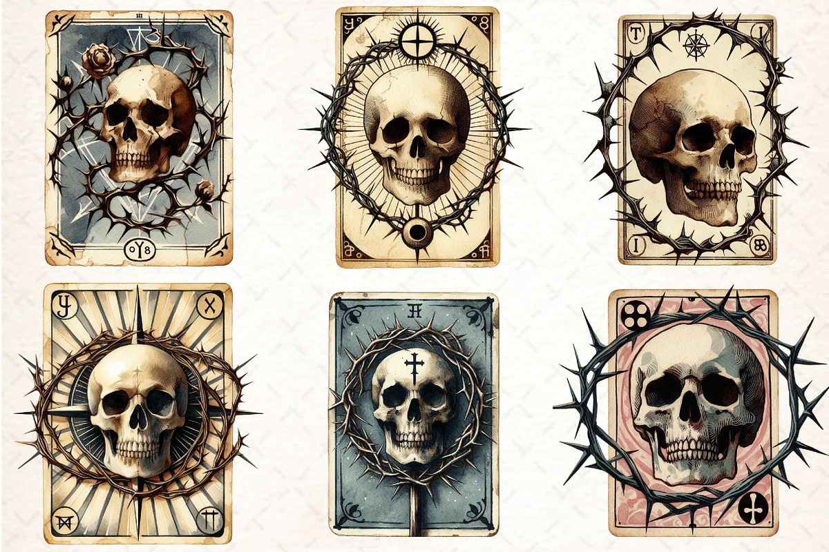 Halloween Vintage Tarot Card, an Illustration by DreamCafeArt (Photo 2 of 5)