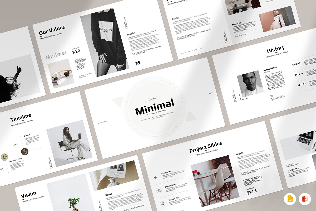 Minimal Presentation Template, a Presentation Template by PrintIdea (Photo 1 of 10)