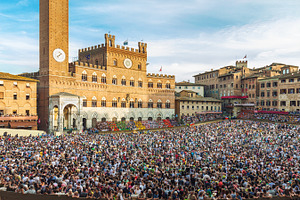 Piazza del Campo square in Siena, a Person Photo by BOOCYS