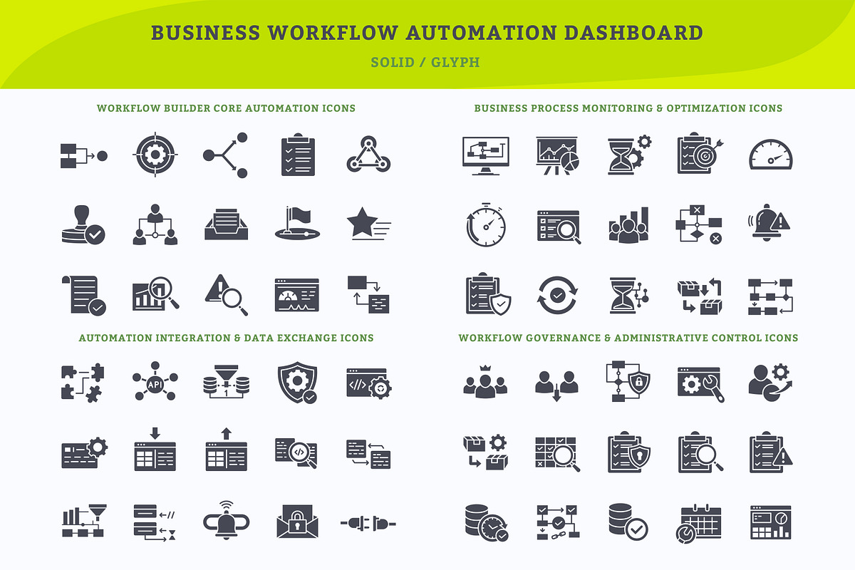 Business Workflow Automation icons, an Icon by vexper (Photo 3 of 5)