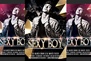 Sexy Boy Party Flyer, a Flyer Template by DSGraphicDesign (Thumbnail 1 of 2)