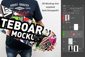 Skateboard Mockup 35