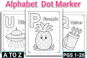 Alphabet Dot Marker Coloring, a Decorative Illustration by Design Station (Thumbnail 2 of 7)
