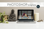 Buddha Yoga Laptop Mockup, a Books & Magazine Mockup by Ashley Alexandra Design (Thumbnail 1 of 6)